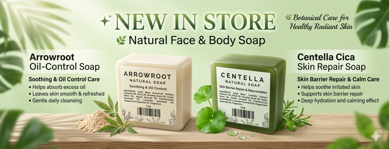Centella Cica Soap & Arrowroot Soap