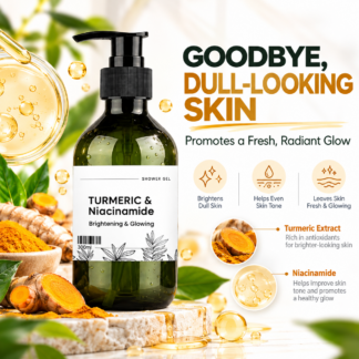 Turmeric Niacinamide Brightening & Glowing Shower Gel 300ml